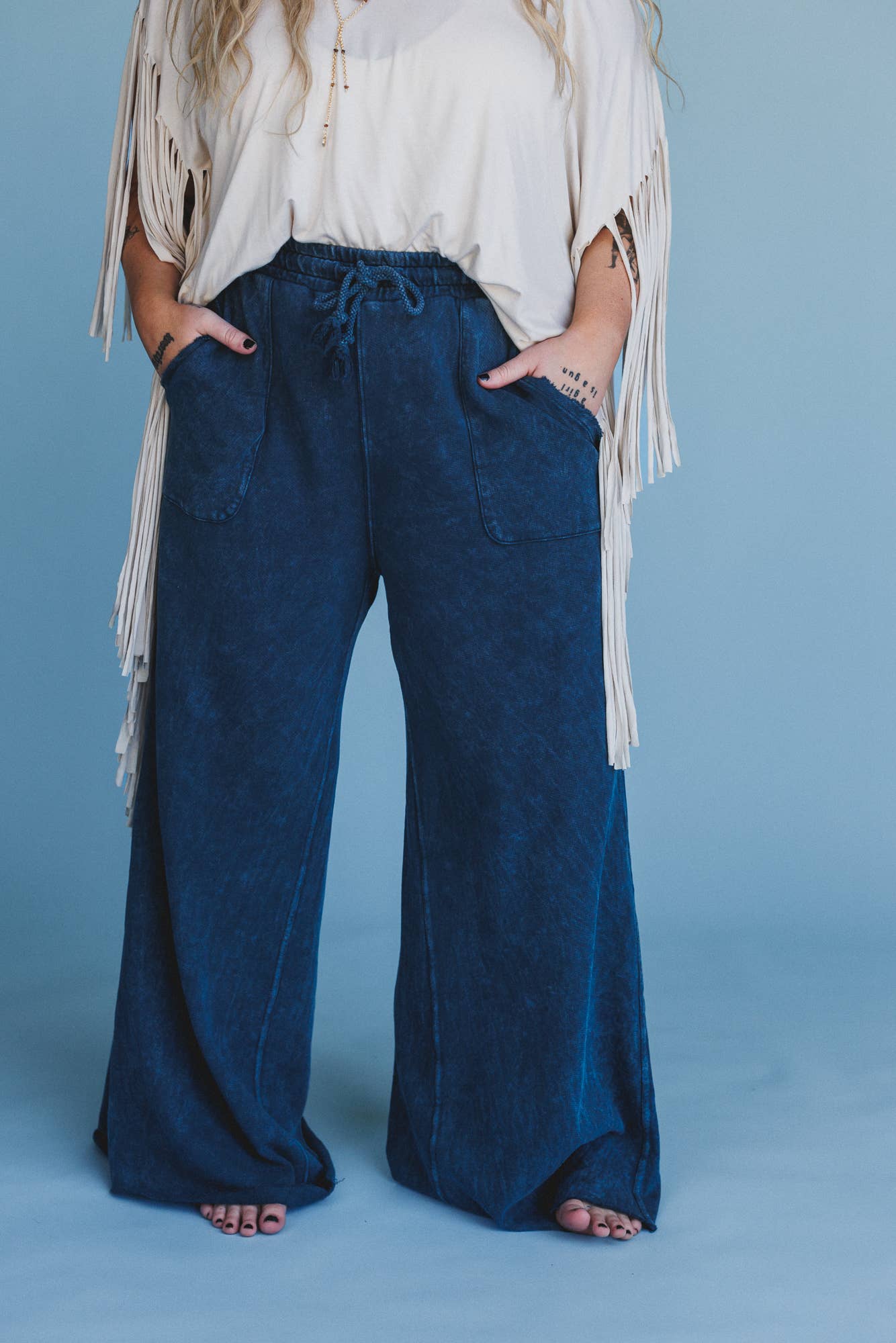 Relaxing Robin Wide Leg Pant | New Navy