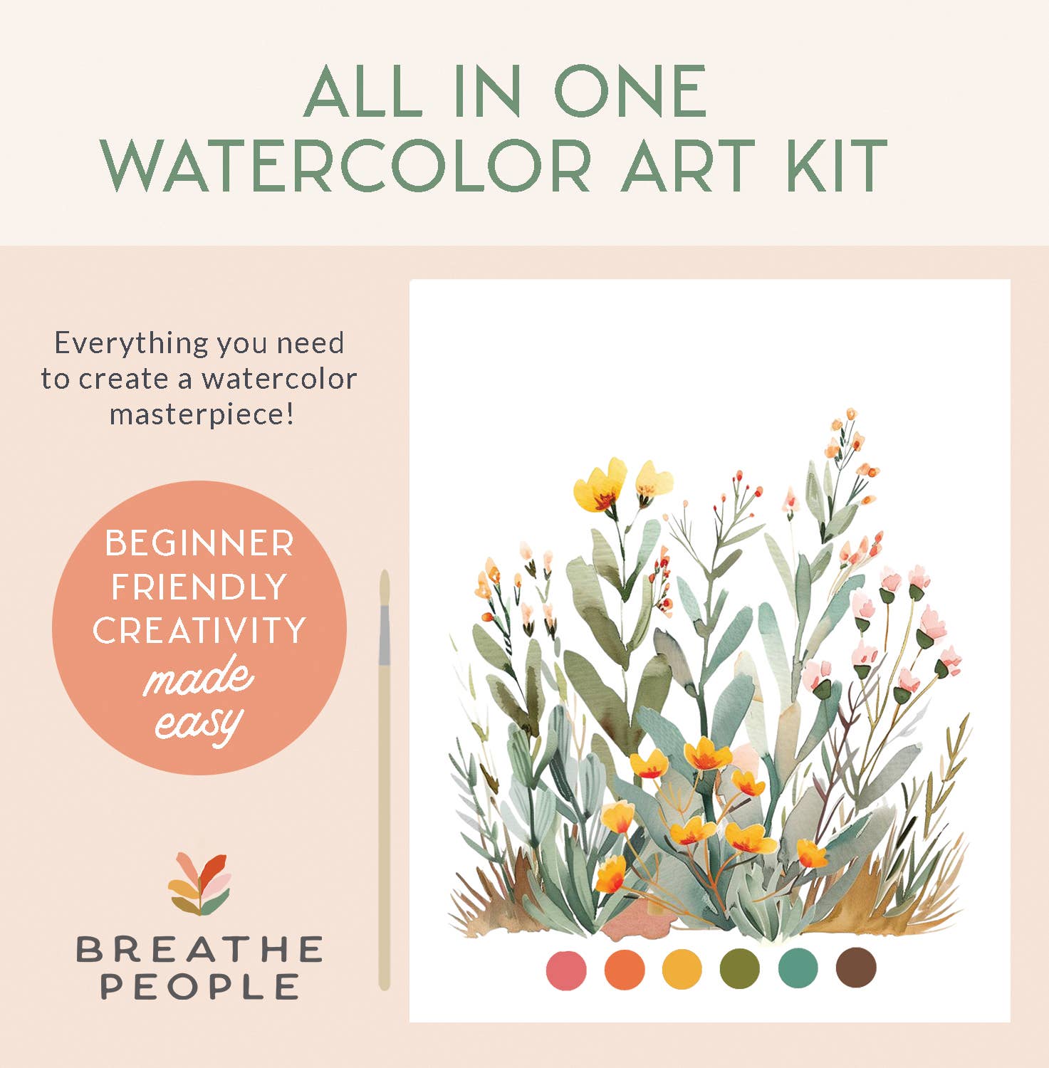 All - In - One Watercolor Kit - Desert Bloom - vibeboxshop