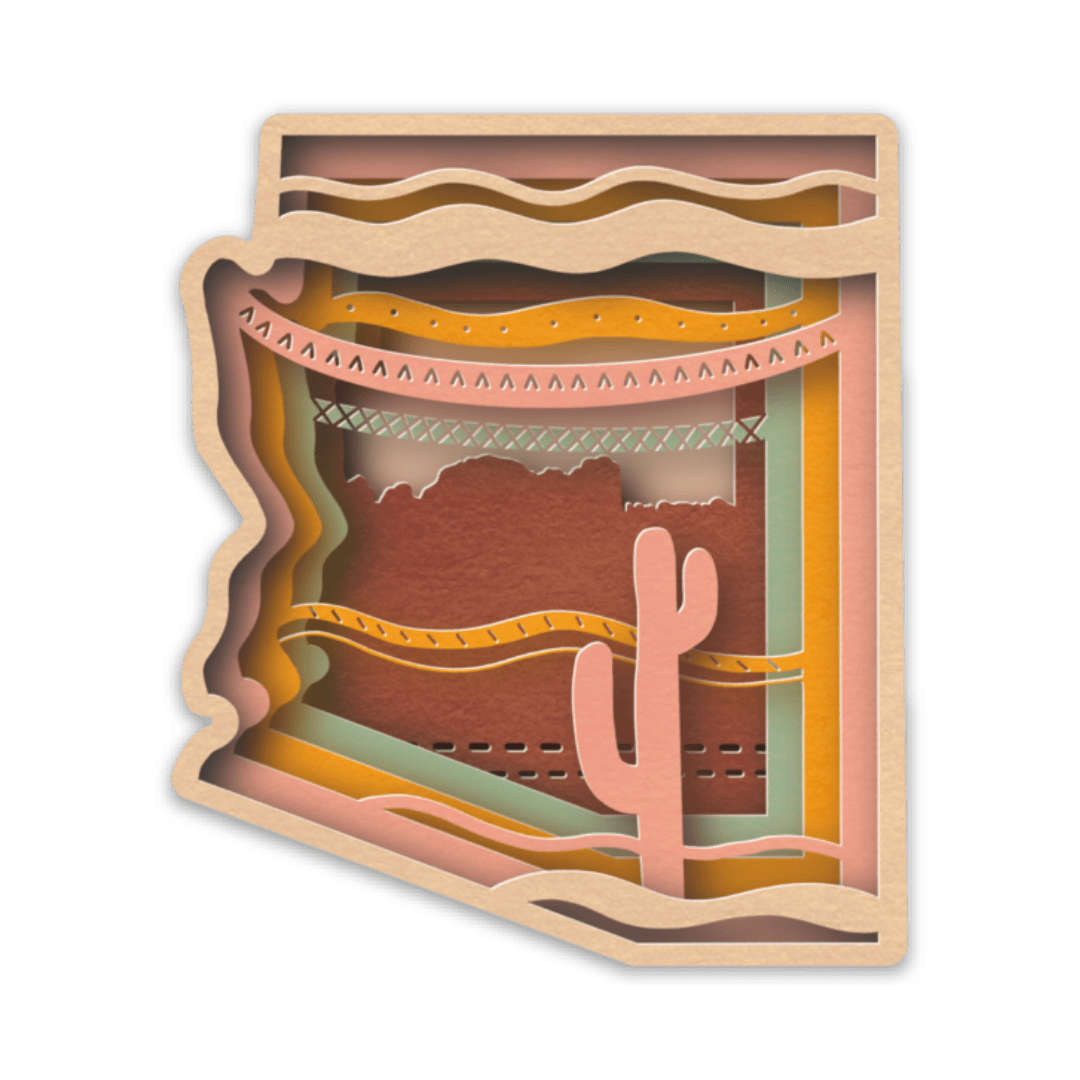 Arizona Vinyl Sticker - vibeboxshop