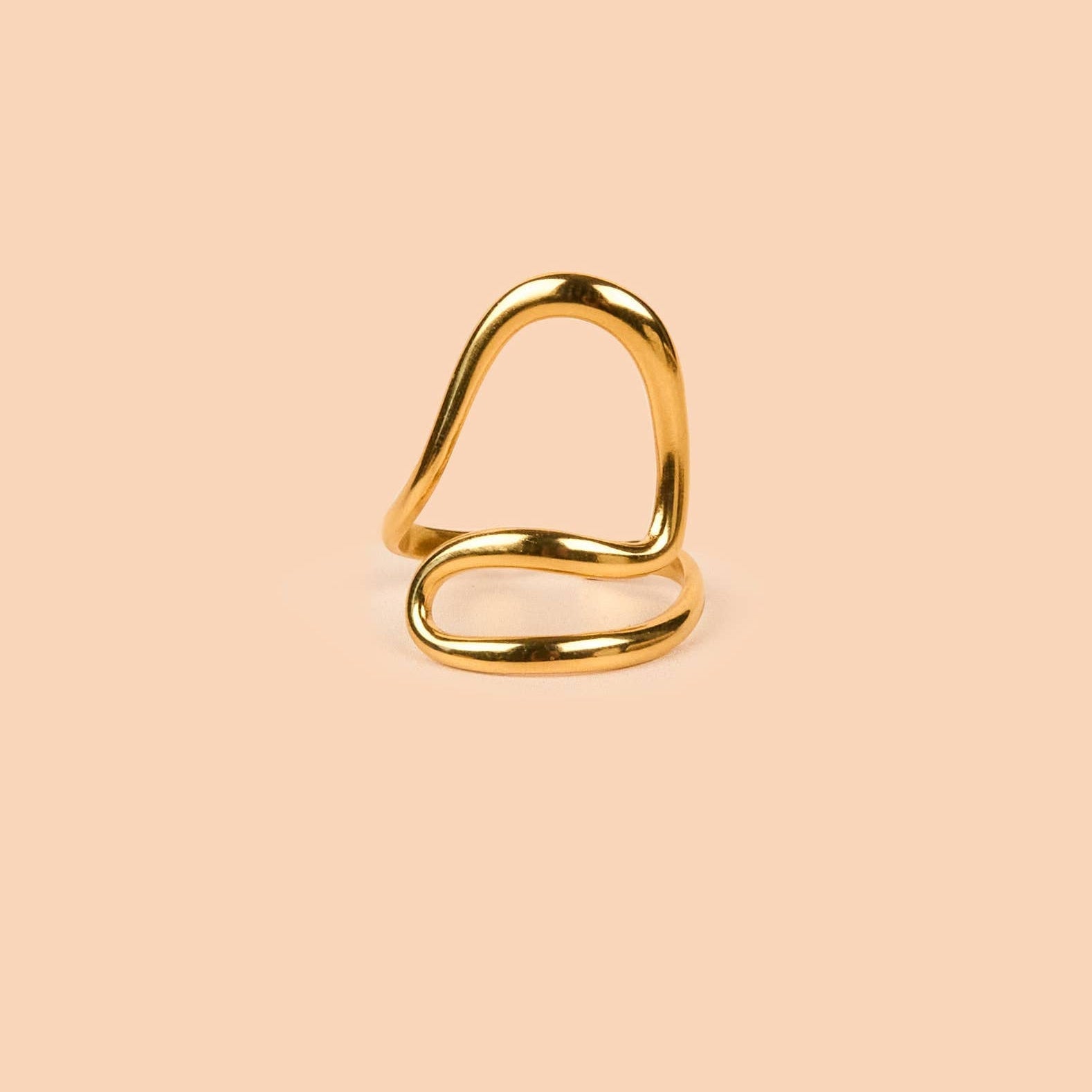 Around the Bend Ring - 18K Gold Plated - vibeboxshop