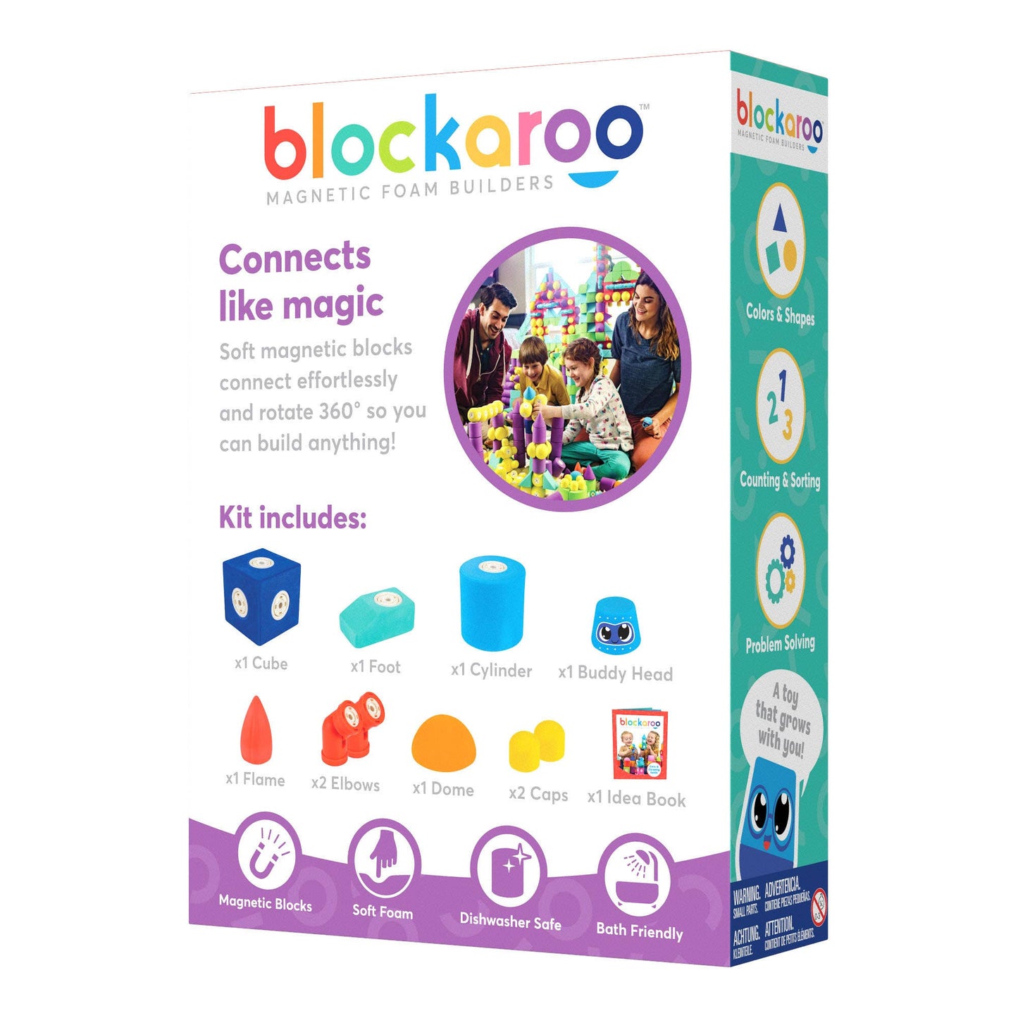 Blockaroo Magnetic Foam Blocks, Ages 3+