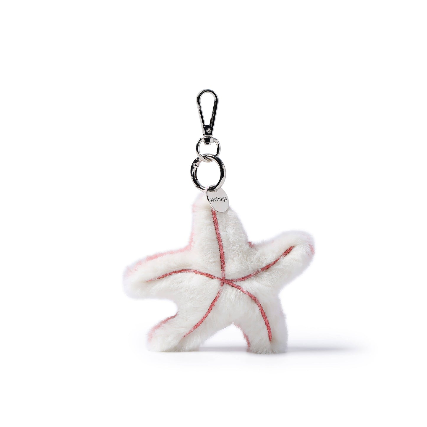 McHugs Peach Starfish Plush Bag Charm