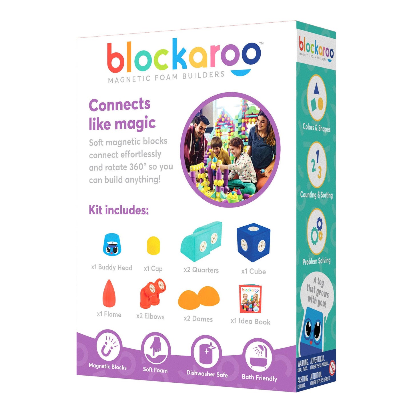 Blockaroo Tug Boat Magnetic Foam Blocks - Ages 3+