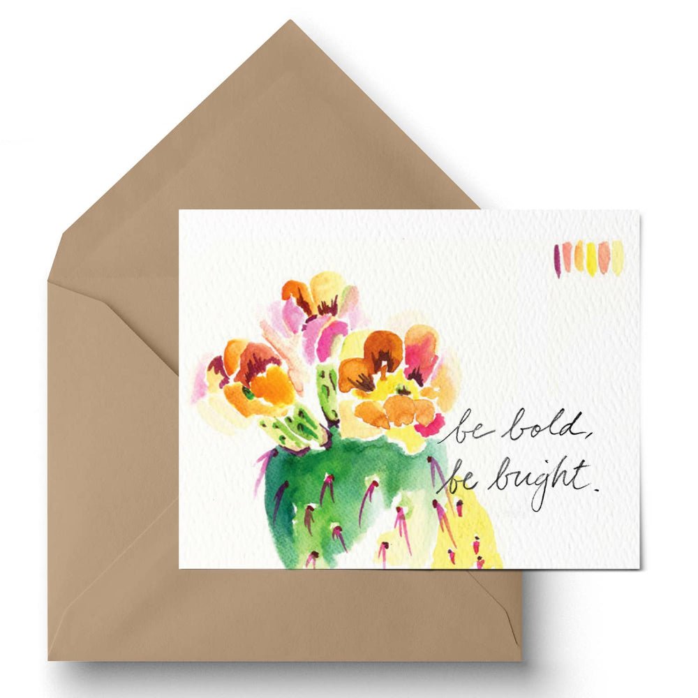 "Be Bold, Be Bright" Greeting Card - vibeboxshop