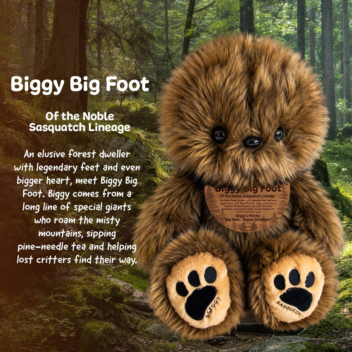 Biggy Bigfoot Plush - vibeboxshop