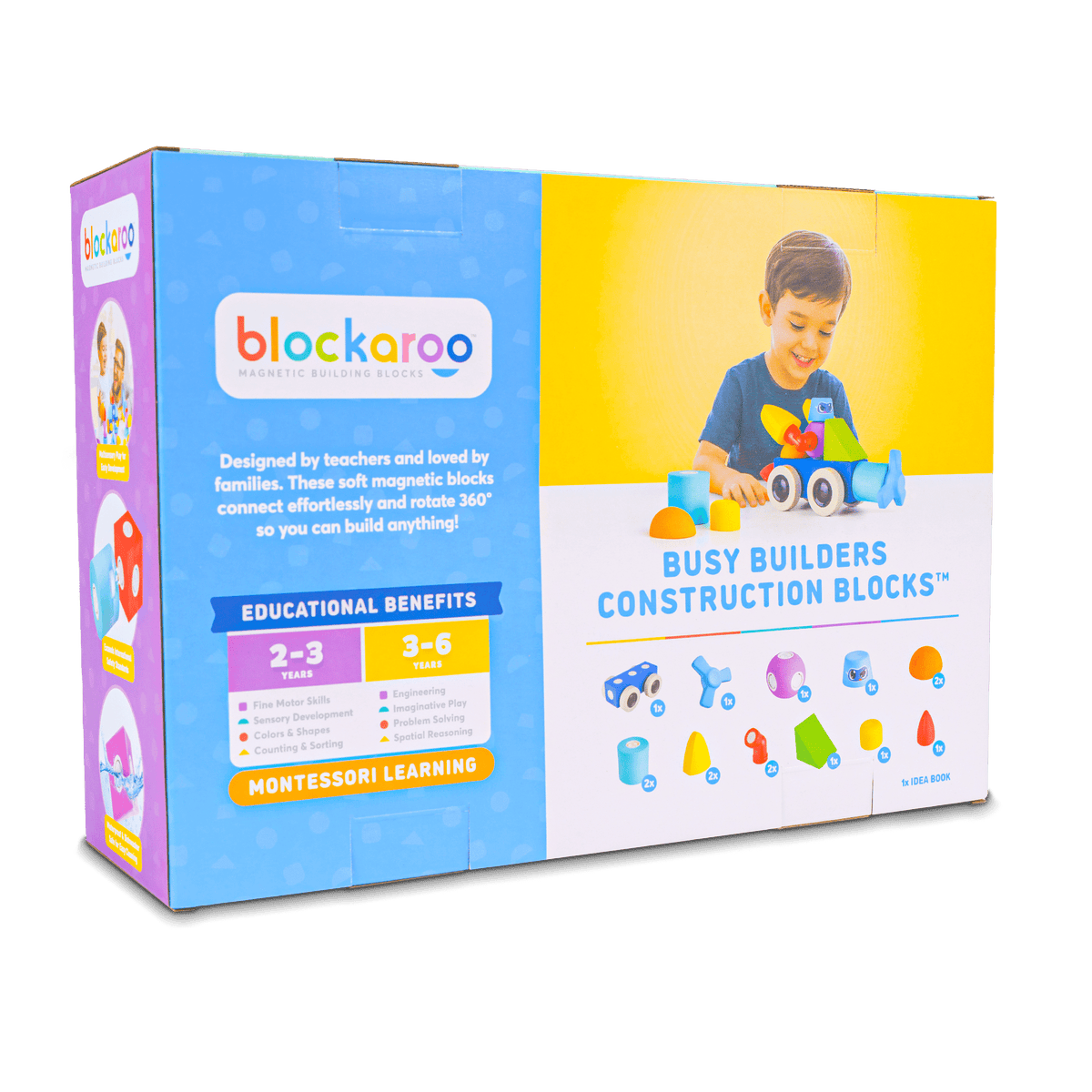 Blockaroo Rocket Car Set, Ages 2+ - vibeboxshop
