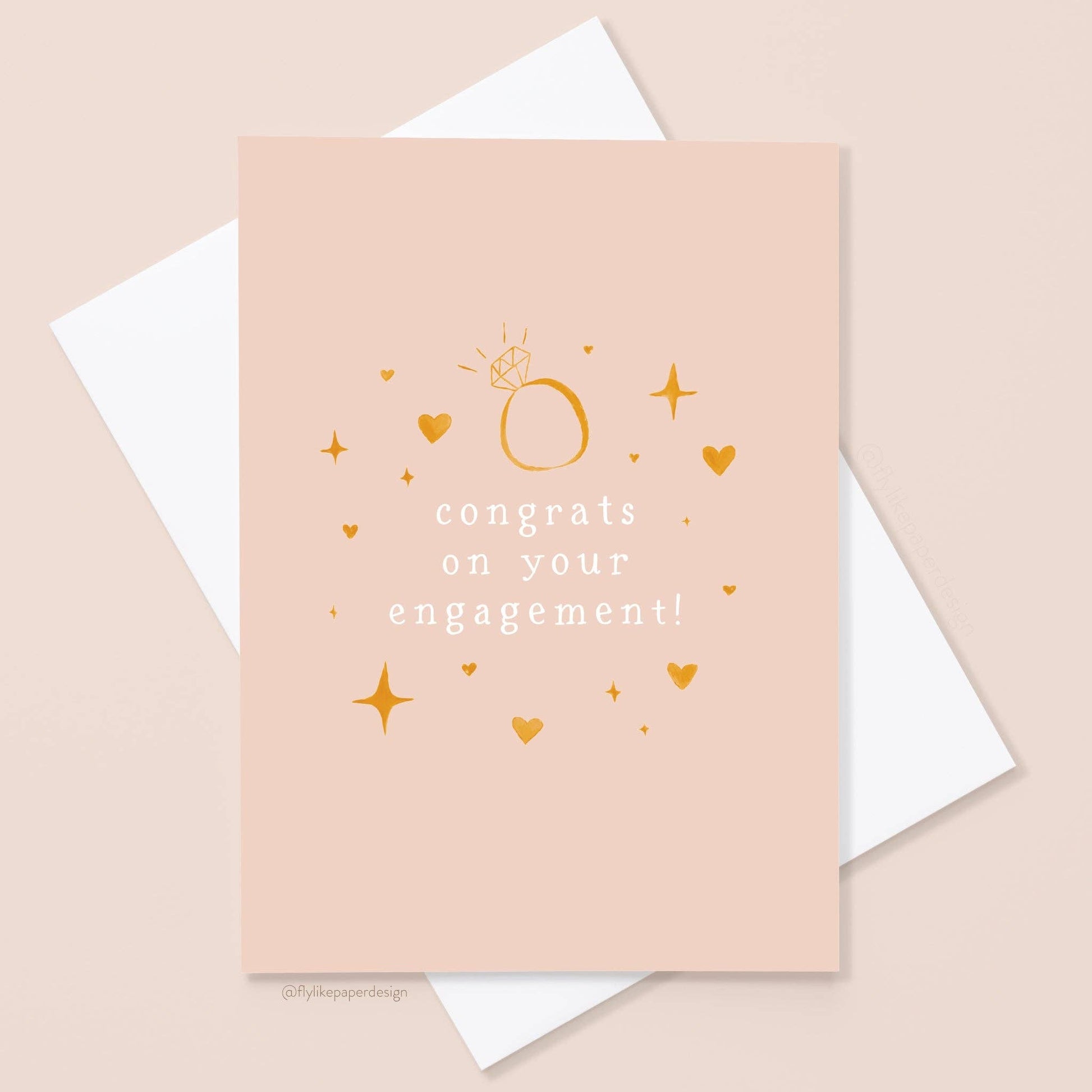 Blush Engagement Card - vibeboxshop