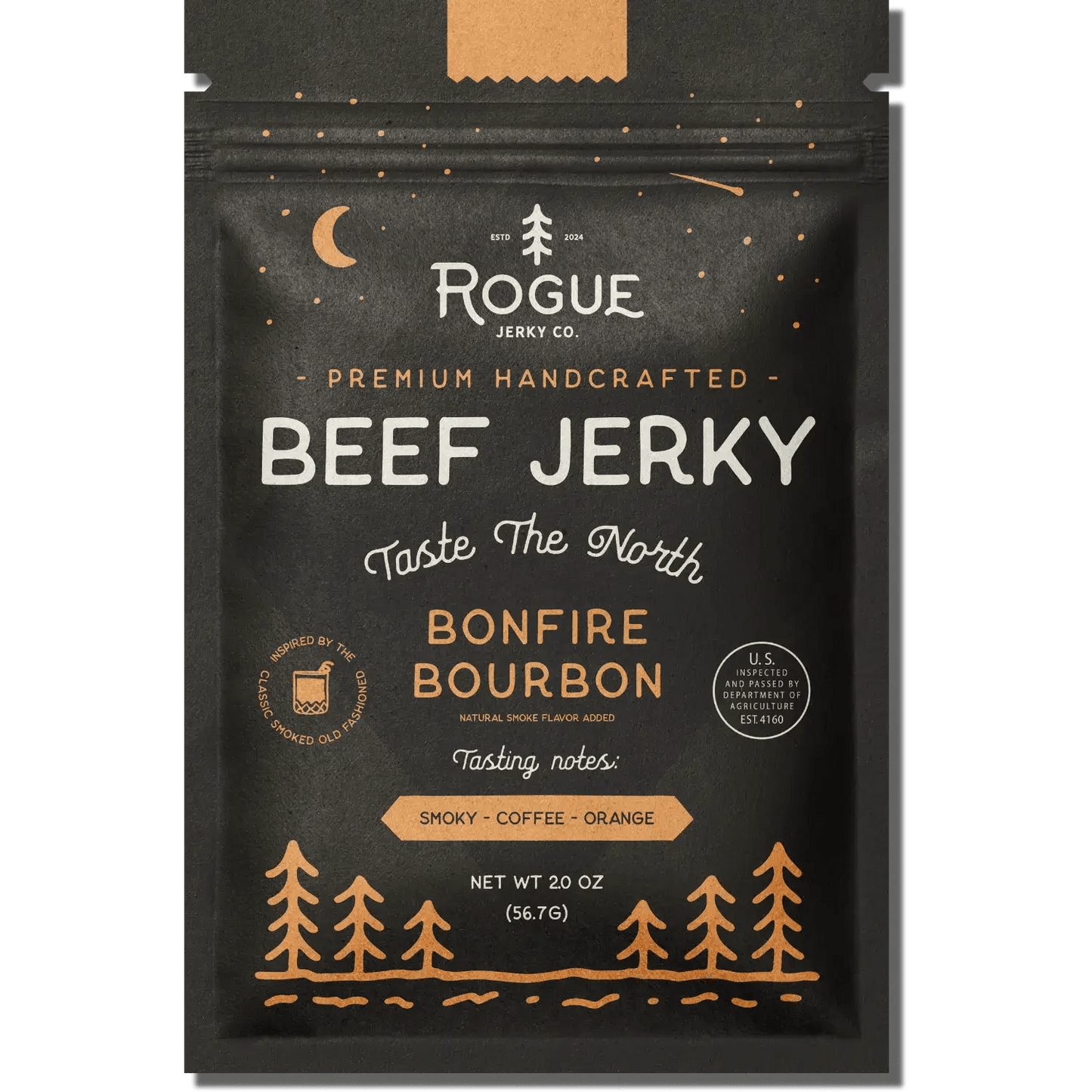 Bonfire Bourbon Beef Jerky - vibeboxshop
