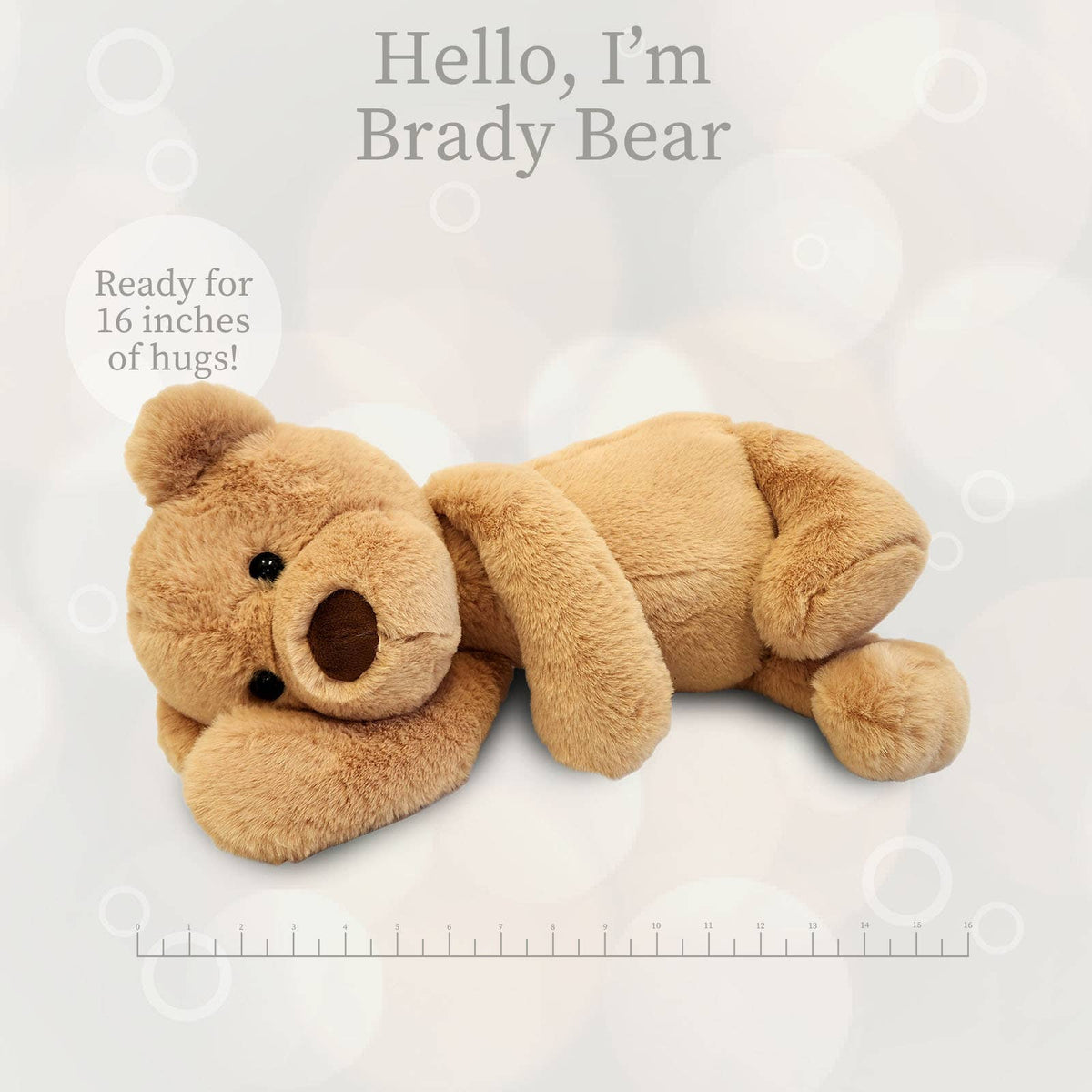 Brady Tan Bear Plush Toy - vibeboxshop