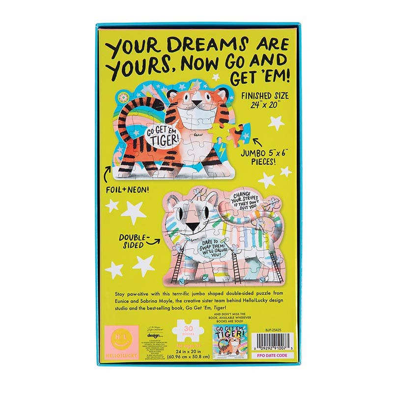 Go Get Em' Tiger Double Sided Puzzle