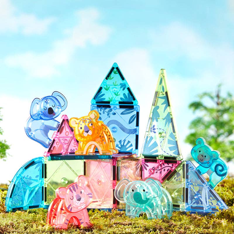 Colorful Magnetic Tiles: Wonderful Forest