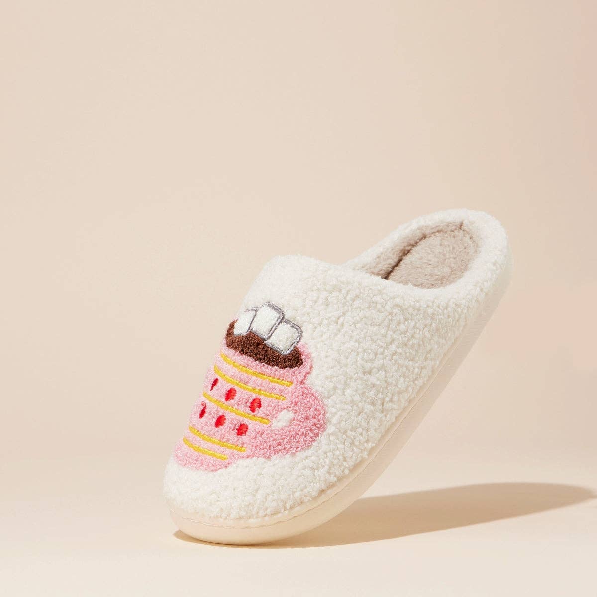Gingerbread Hot Cocoa Home Slippers