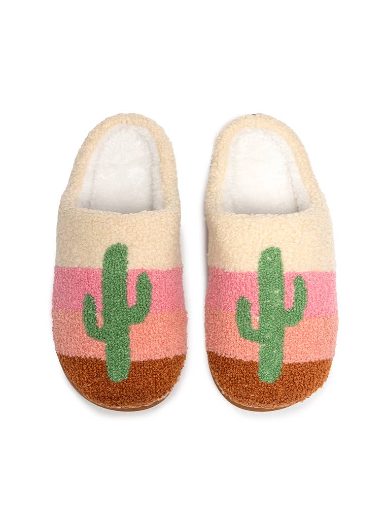 Cactus Desert Slippers - vibeboxshop