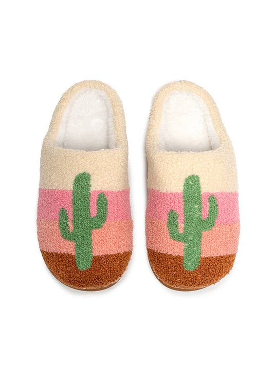 Cactus Desert Slippers - vibeboxshop