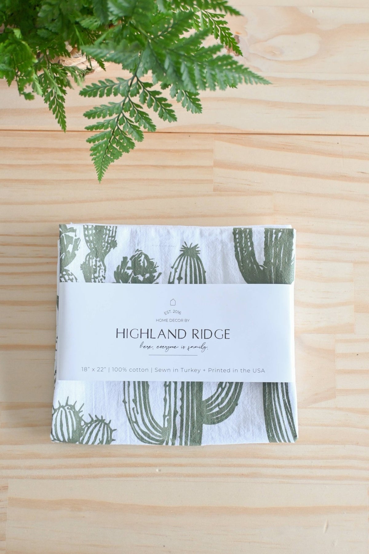 Cactus Tea Towel - vibeboxshop