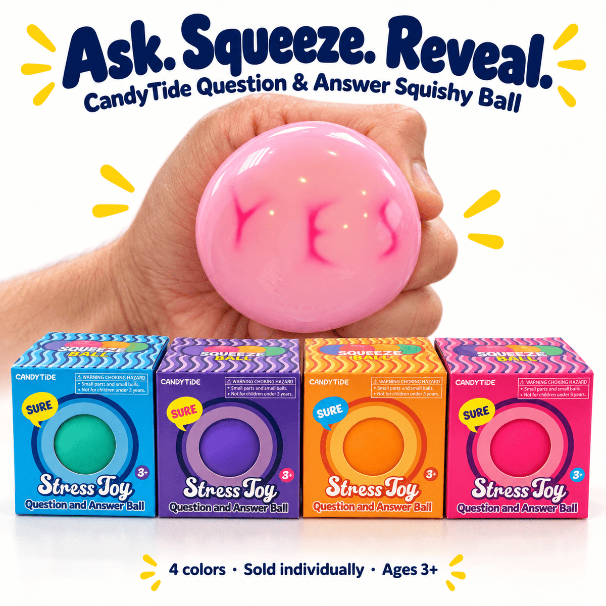 CandyTide Question & Answer Squishy Ball - vibeboxshop