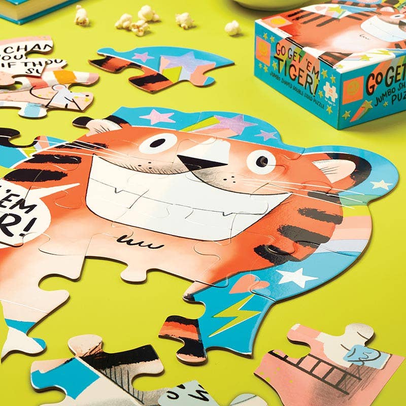 Go Get Em' Tiger Double Sided Puzzle