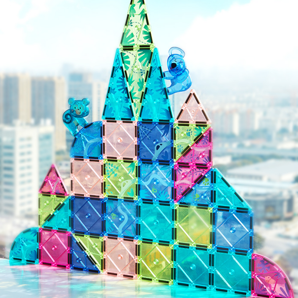 Colorful Magnetic Tiles: Wonderful Forest