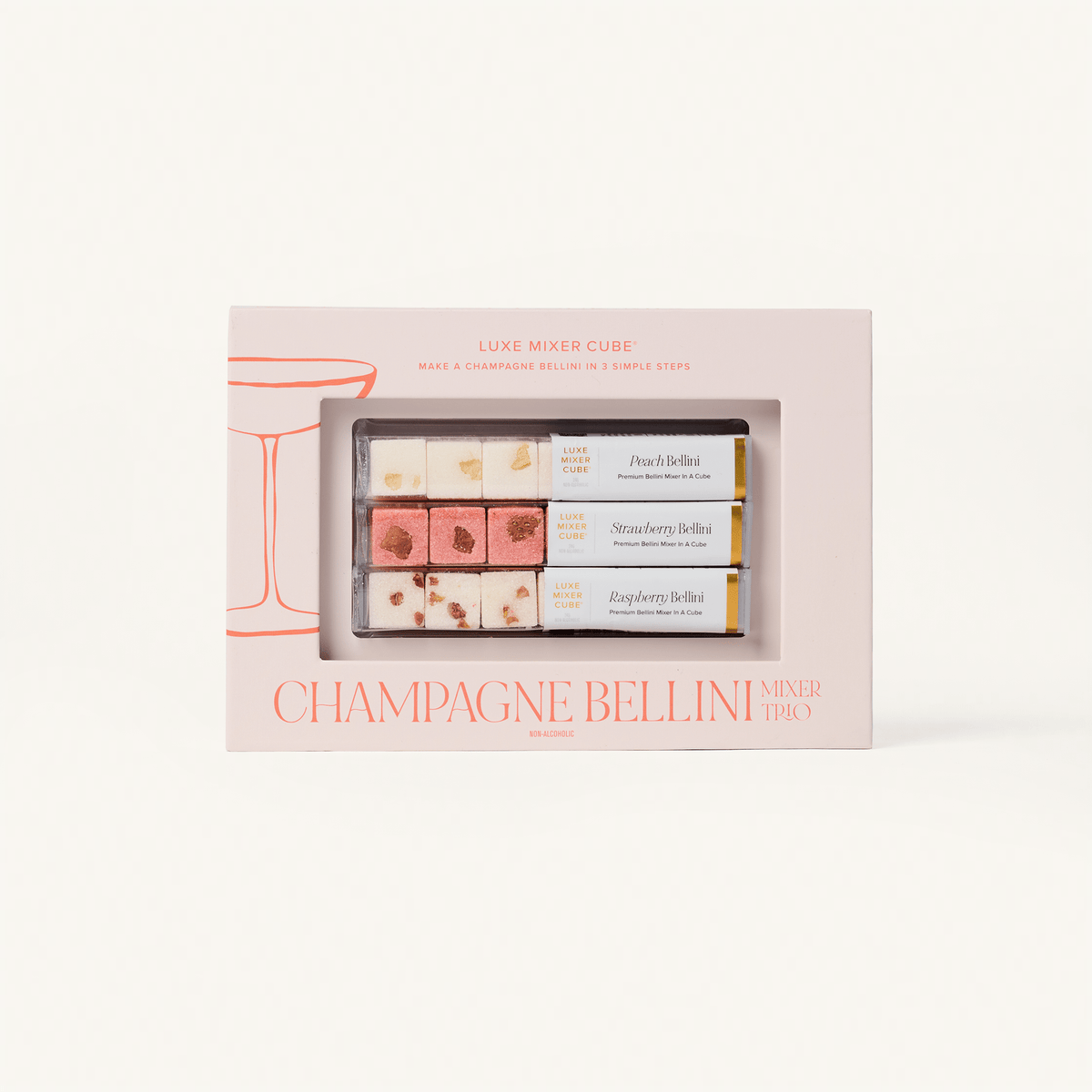 Champagne Bellini Mixer | Strawberry & Raspberry - vibeboxshop
