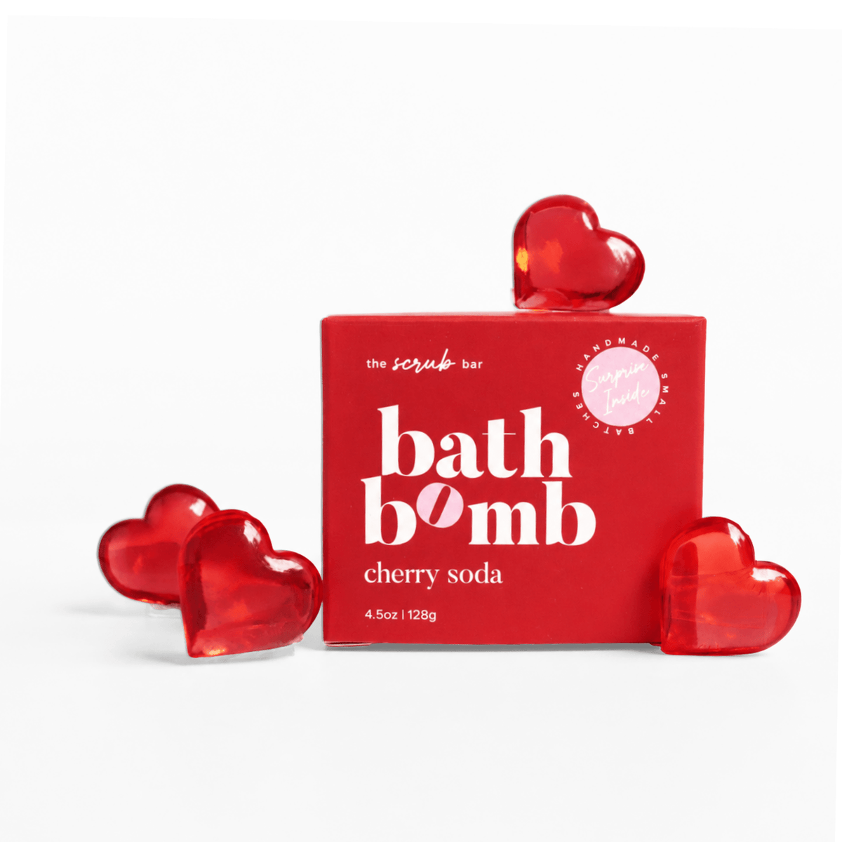 Cherry Soda Bath Bomb with Surprise Toy - vibeboxshop