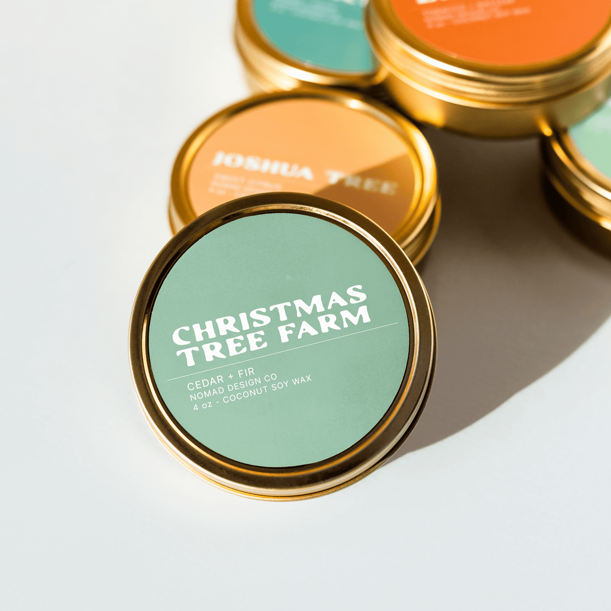Christmas Tree Farm Travel Tin Candle - vibeboxshop