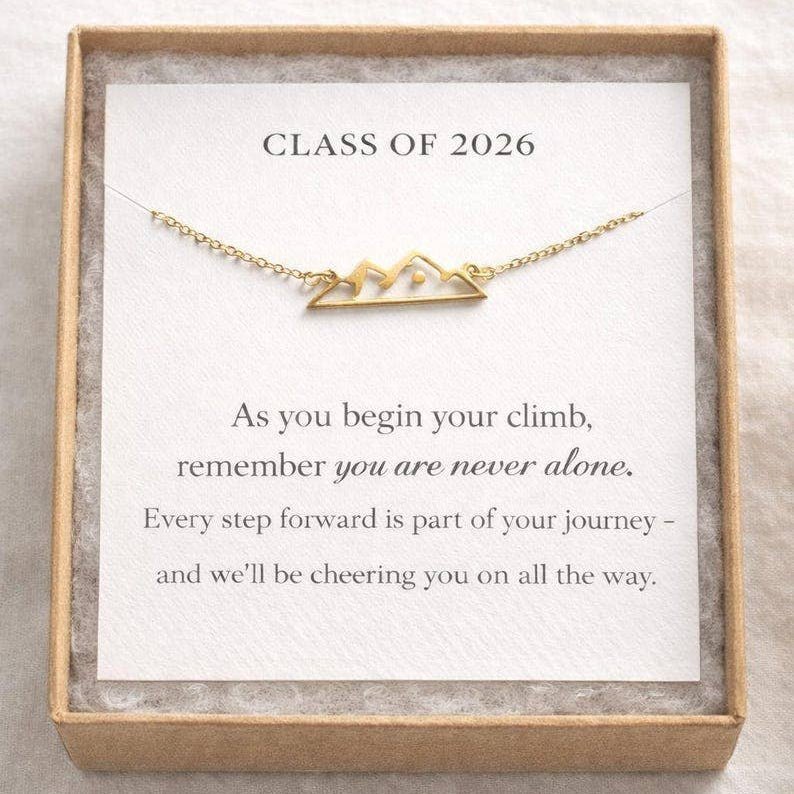 Class of 2026 Mountain Mustard Seed Necklace - vibeboxshop