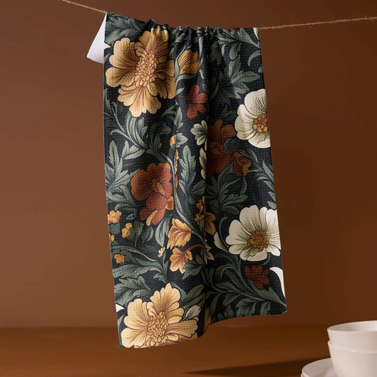 Classic Floral Tea Towel - vibeboxshop