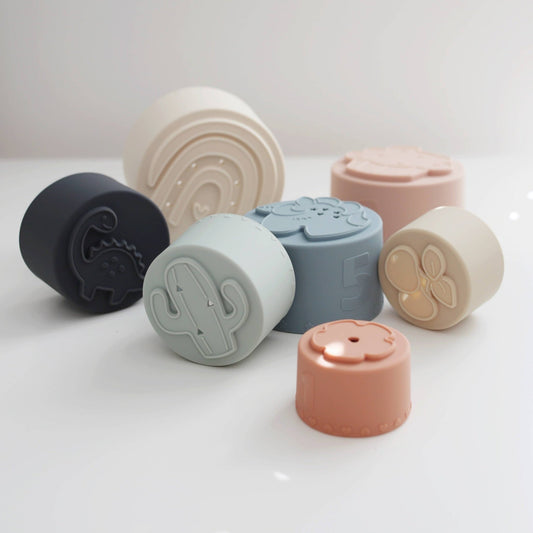 Classic Silicone Stacking Nesting Cups - vibeboxshop