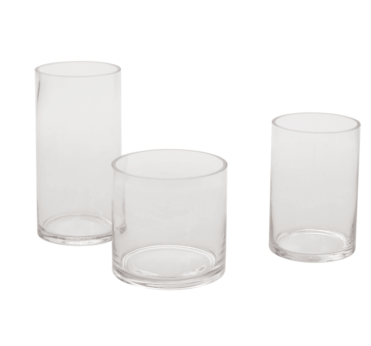 Clear Cylinder Vase 4" x 6" - vibeboxshop