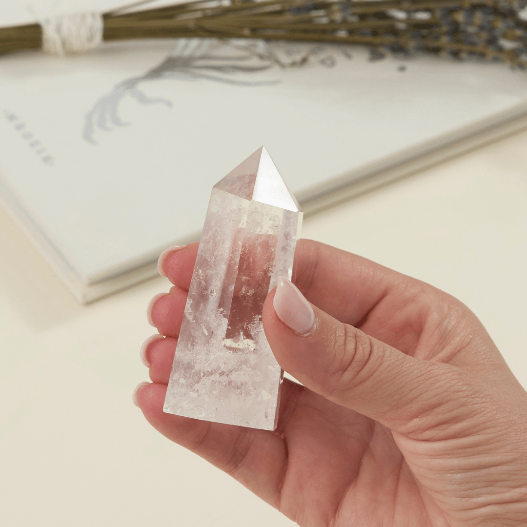 Clear Quartz Crystal Tower - vibeboxshop