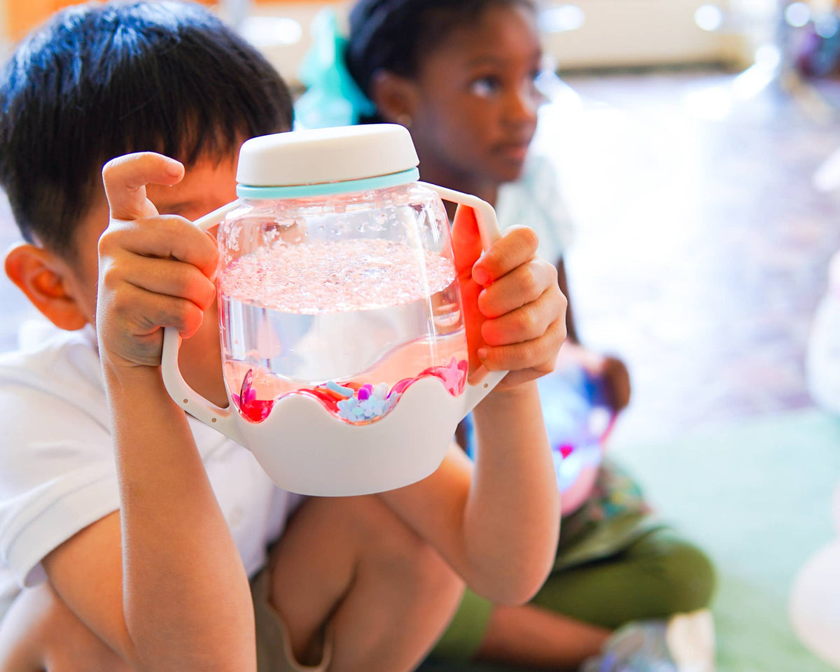 Cloud Grey Sensory Play Jar - vibeboxshop