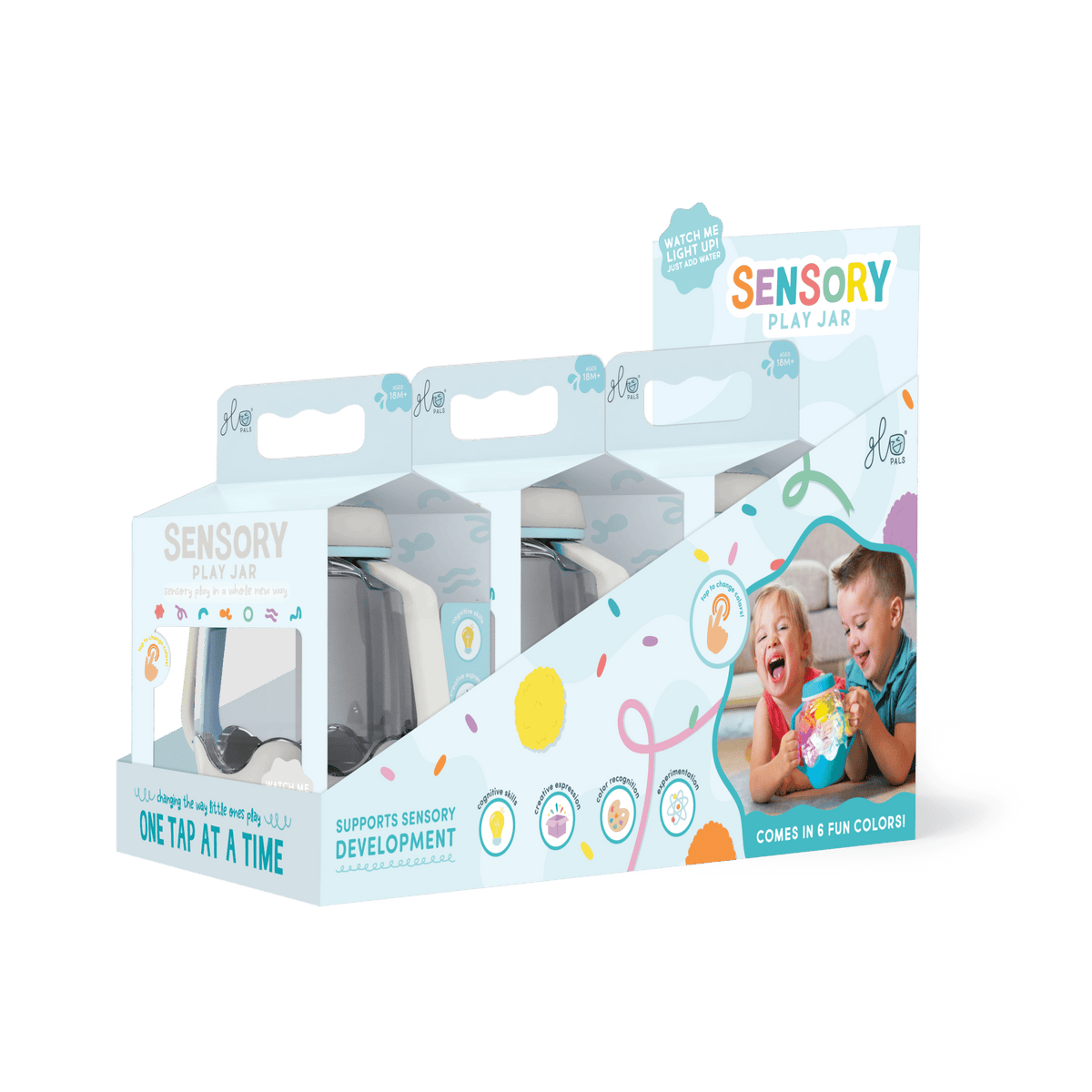 Cloud Grey Sensory Play Jar - vibeboxshop