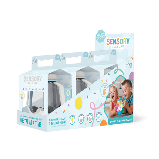 Cloud Grey Sensory Play Jar - vibeboxshop