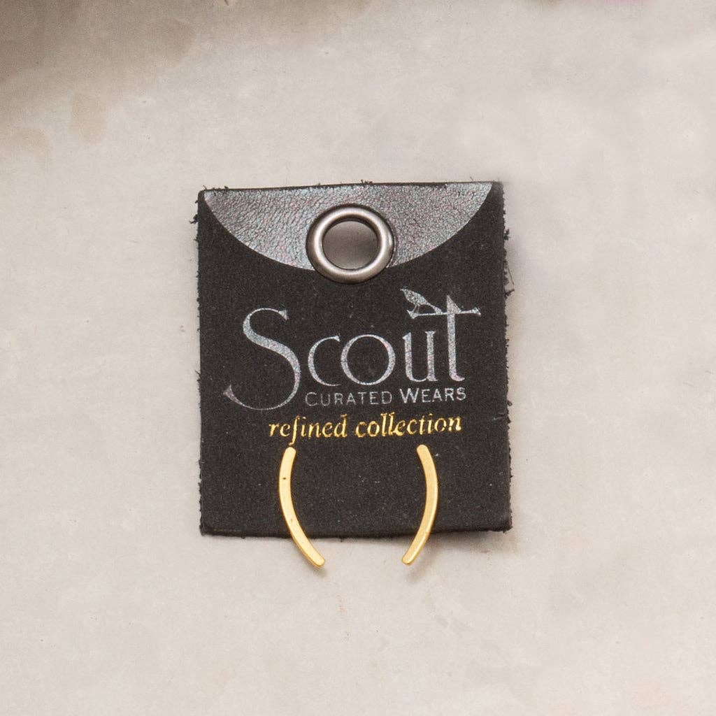 Comet Curve/Sterling Silver Earrings - vibeboxshop