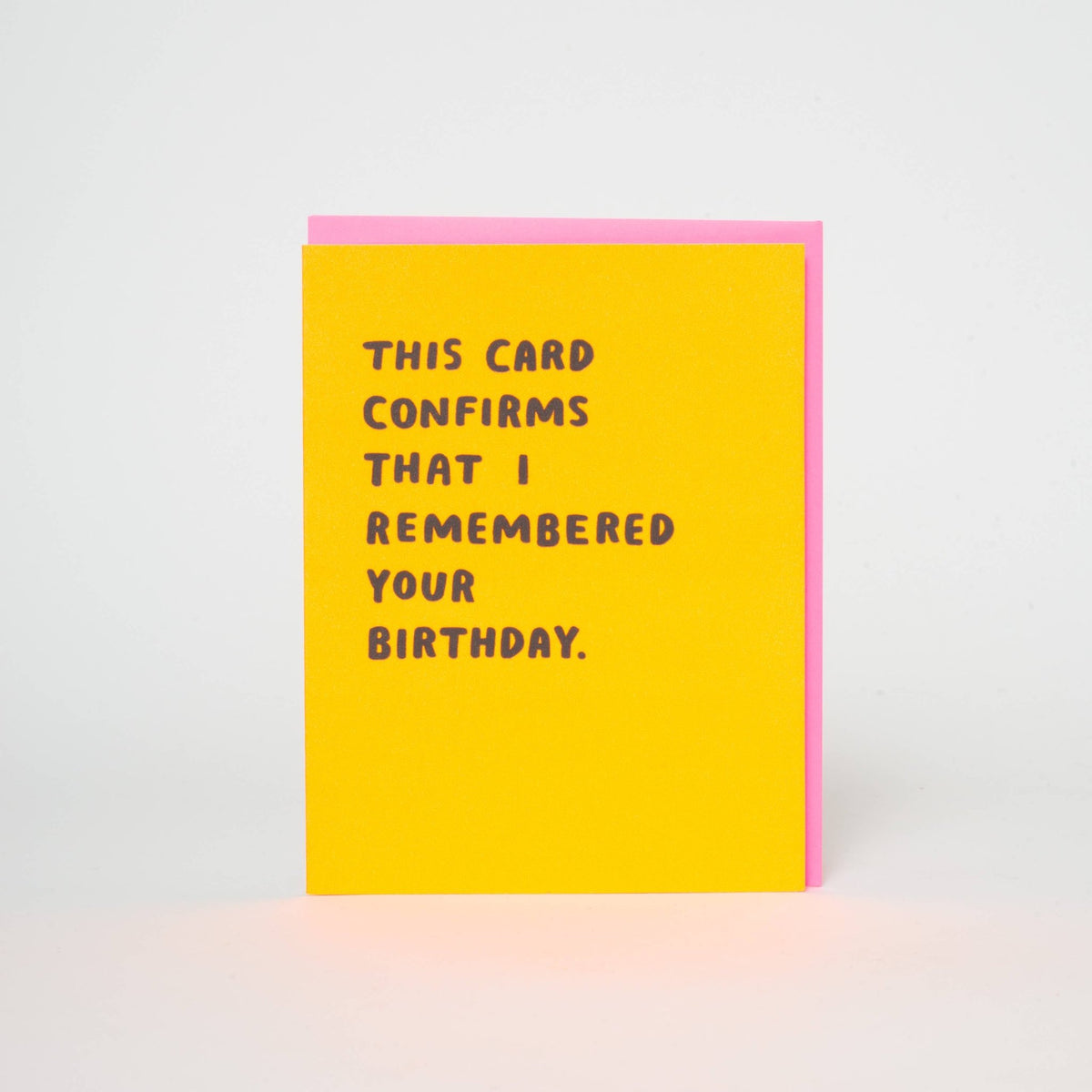 Confirmed Birthday Greeting Card - vibeboxshop