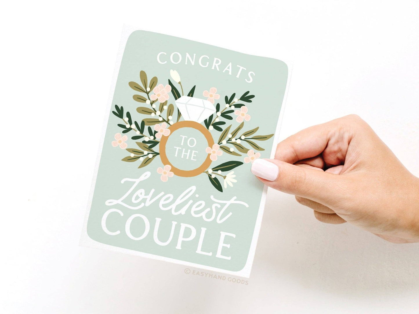 Congrats to the Loveliest Couple Greeting Card - vibeboxshop