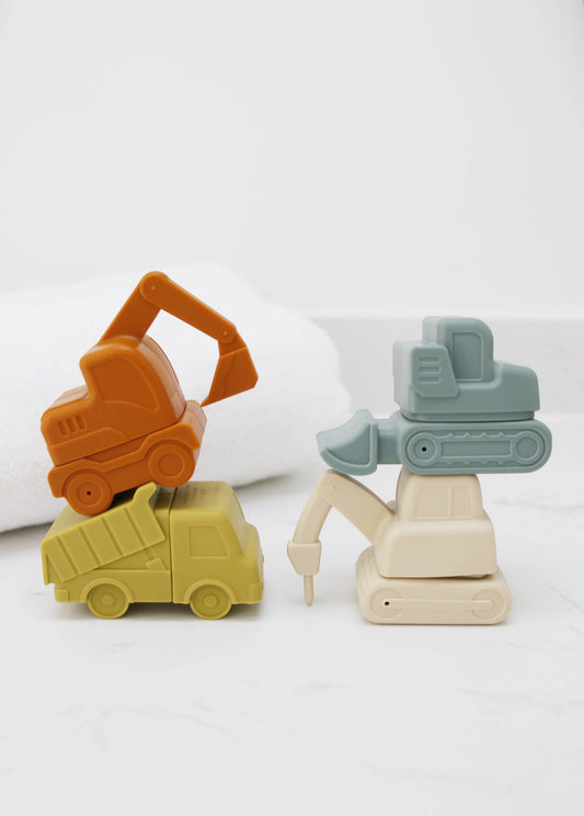 Construction Silicone Bath Toy Set - vibeboxshop