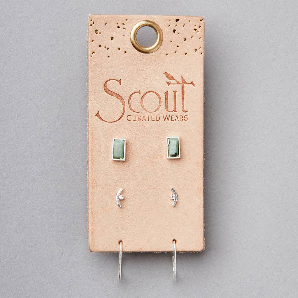 Courtney Stud Trio - Silver - vibeboxshop