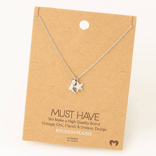 Cowboy Boots Star Necklace - vibeboxshop