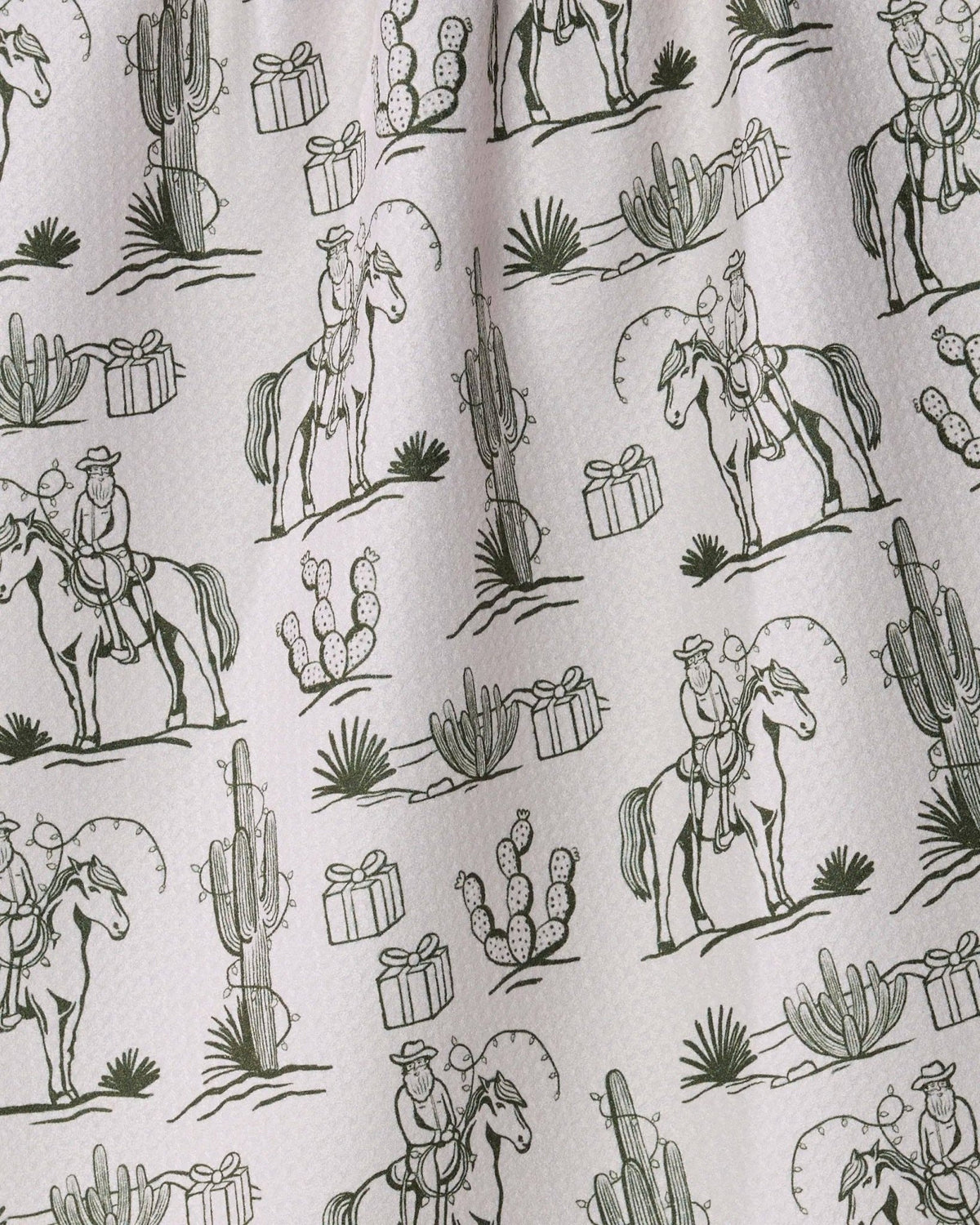 Cowboy Claus Tea Towel - vibeboxshop