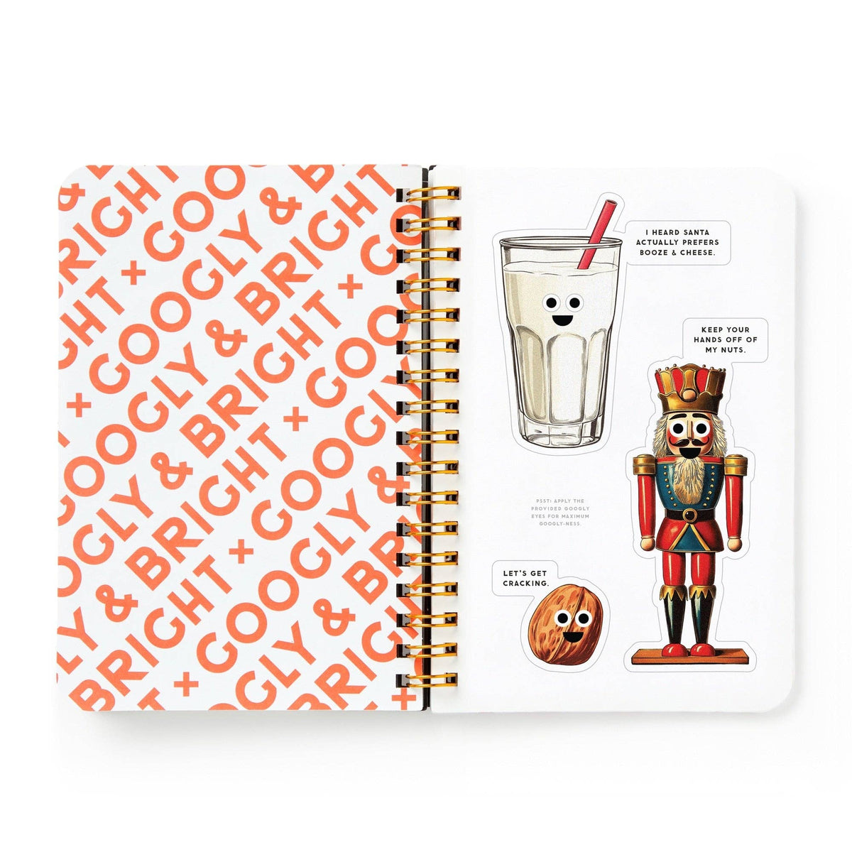 Brass Monkey Googly & Bright Holiday Sticker Book