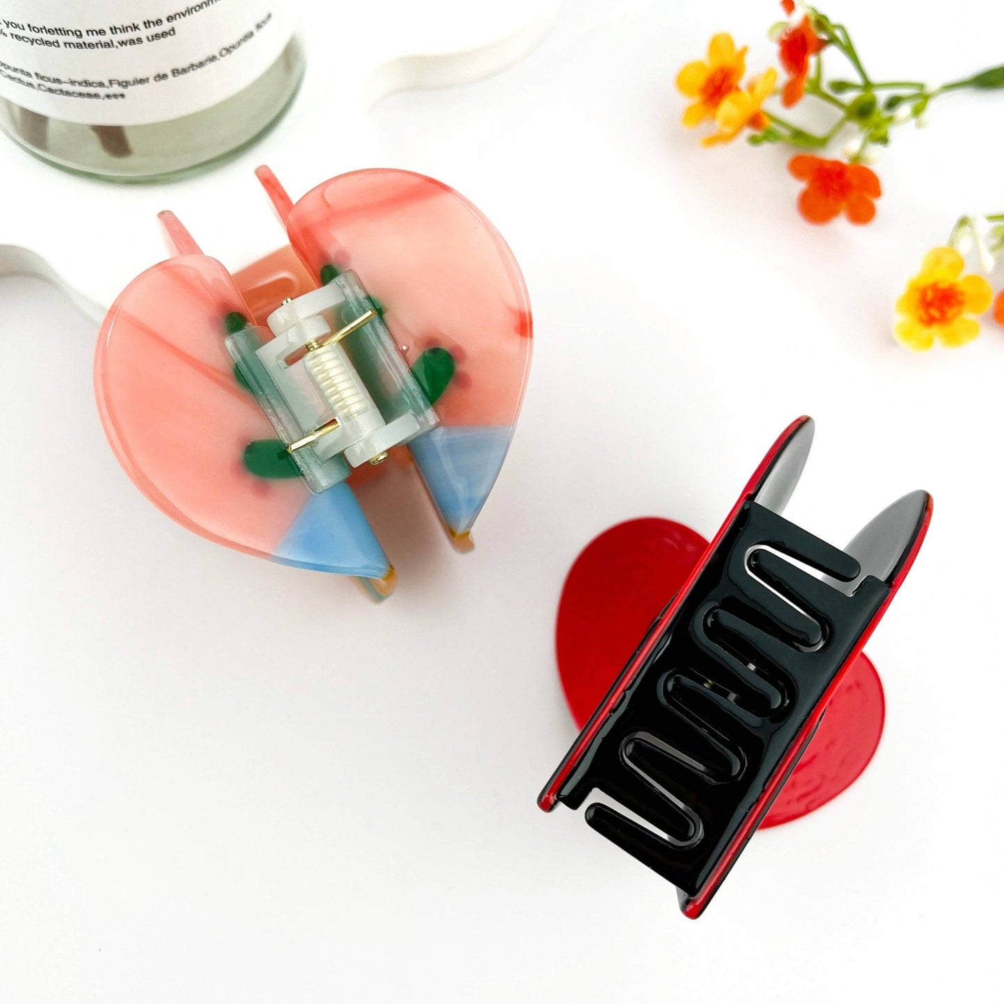 Desert Sunset Heart Claw clip - vibeboxshop