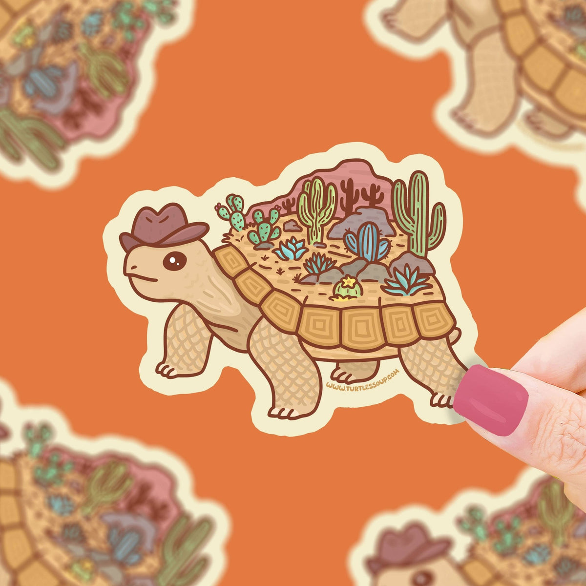 Desert Tortoise Vinyl Sticker - vibeboxshop