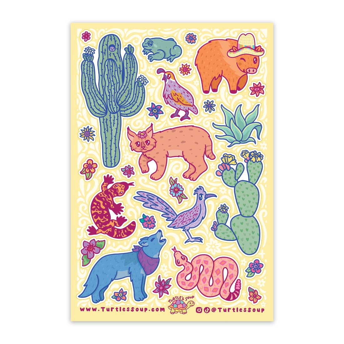 Desert Vibes Sticker Sheet - vibeboxshop