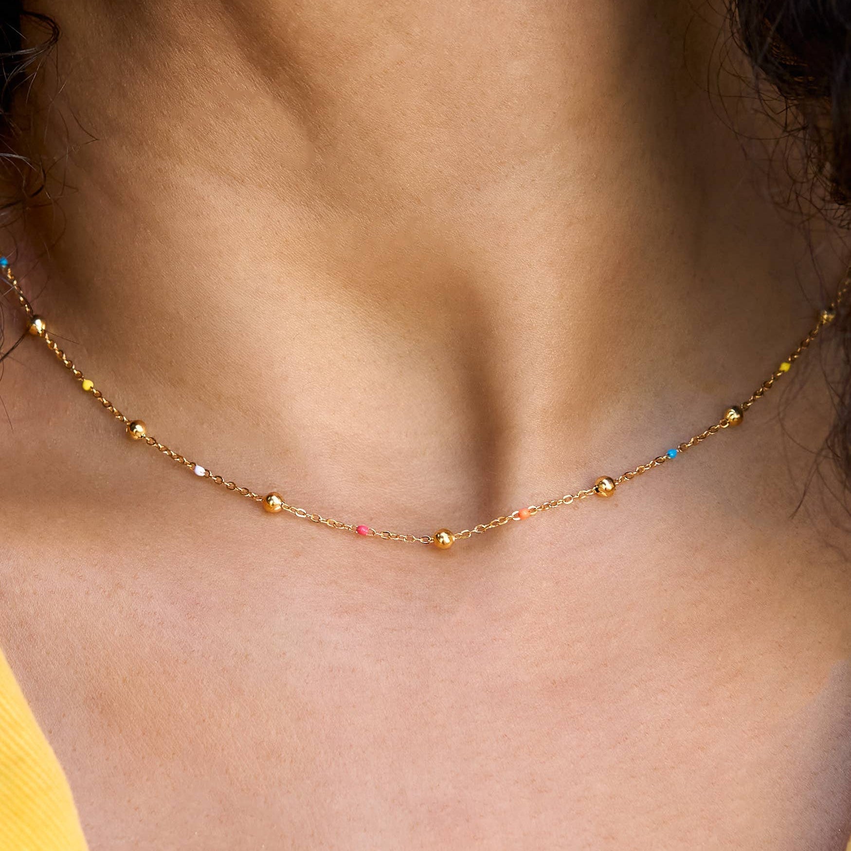Dippin' Dots Necklace - 18K Gold Plated - vibeboxshop