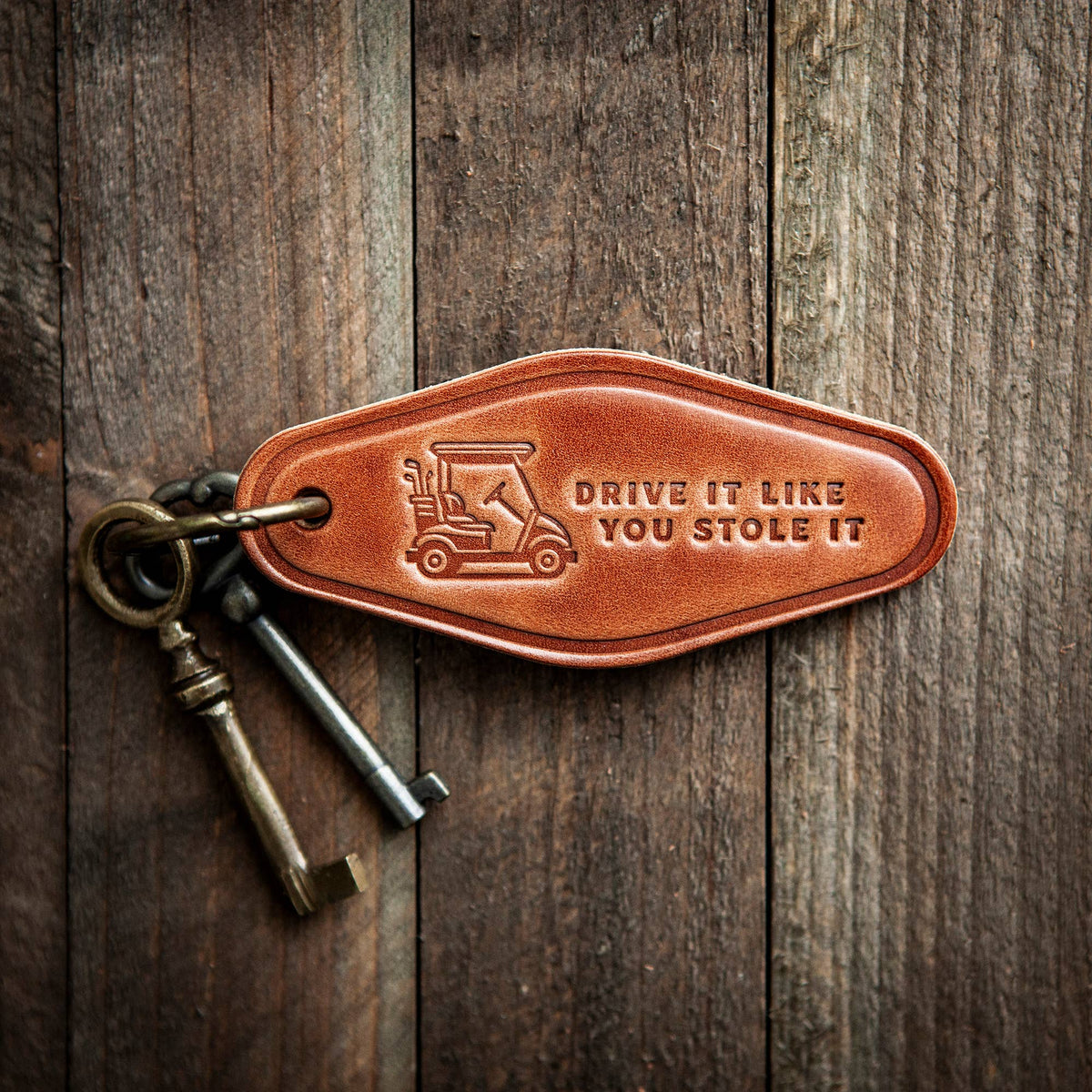Drive It Golf Cart Leather Keychain | Motel Style - vibeboxshop