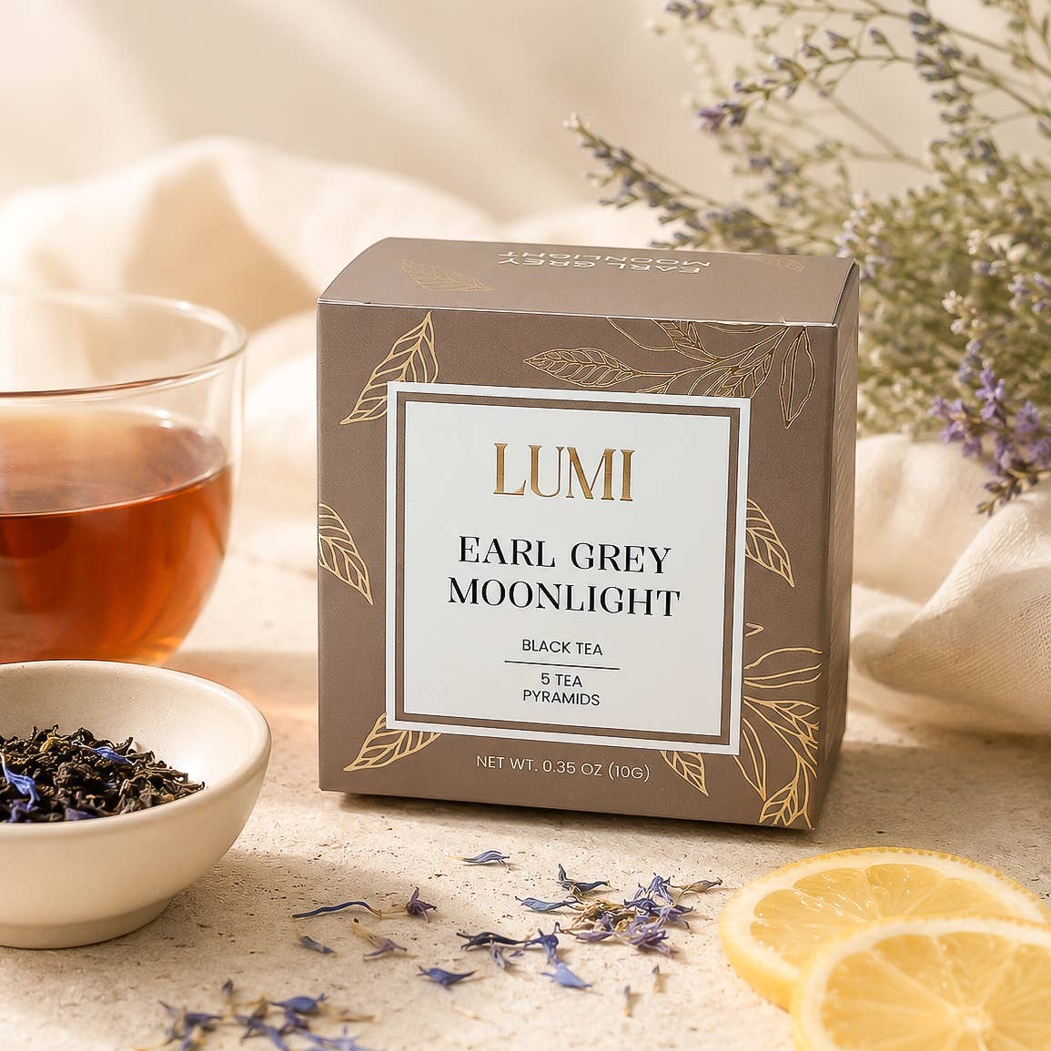Earl Grey Moonlight Black Tea - 5 Premium Tea Bags - vibeboxshop