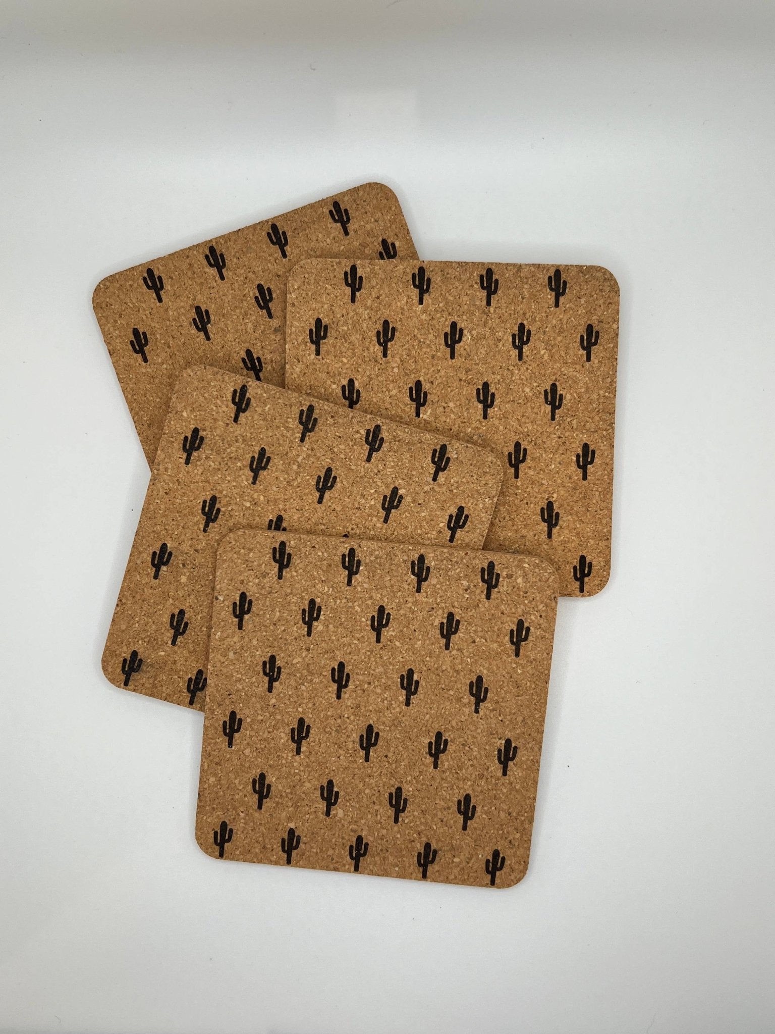Engraved Cork Coasters Set of 4 - vibeboxshop