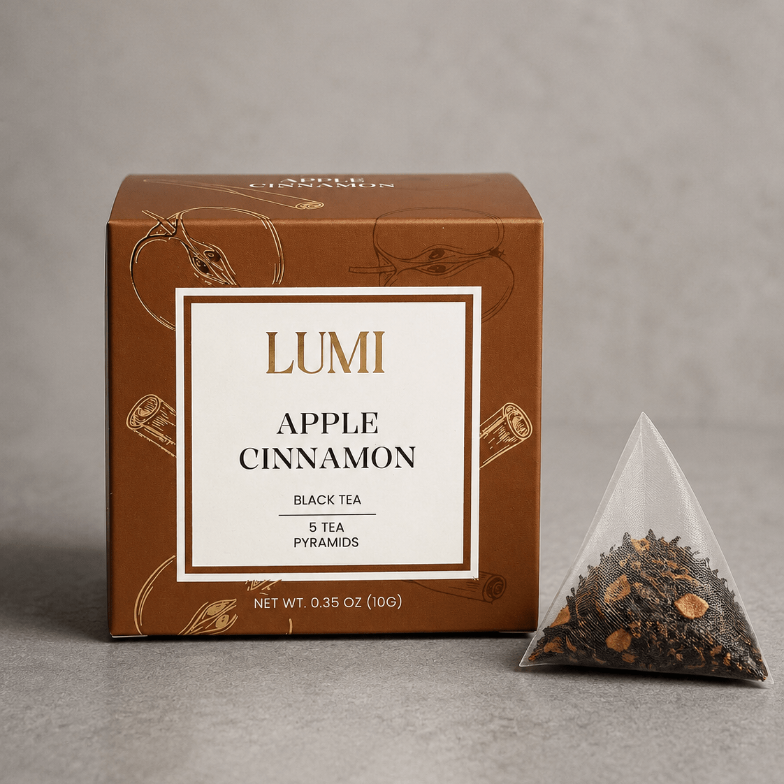 Fall Apple Cinnamon Black Tea - 5 Premium Tea Bags - vibeboxshop