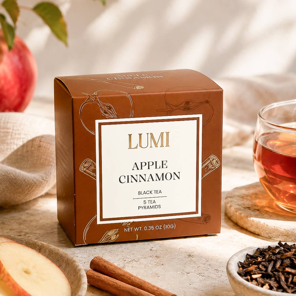 Fall Apple Cinnamon Black Tea - 5 Premium Tea Bags - vibeboxshop